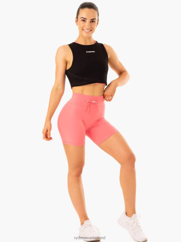 Ryderwear Replay Cross Over Tank Black Women Clothing 4Z2T924