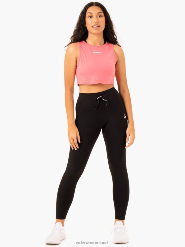 Ryderwear Replay Cross Over Tank Coral Women Clothing 4Z2T921