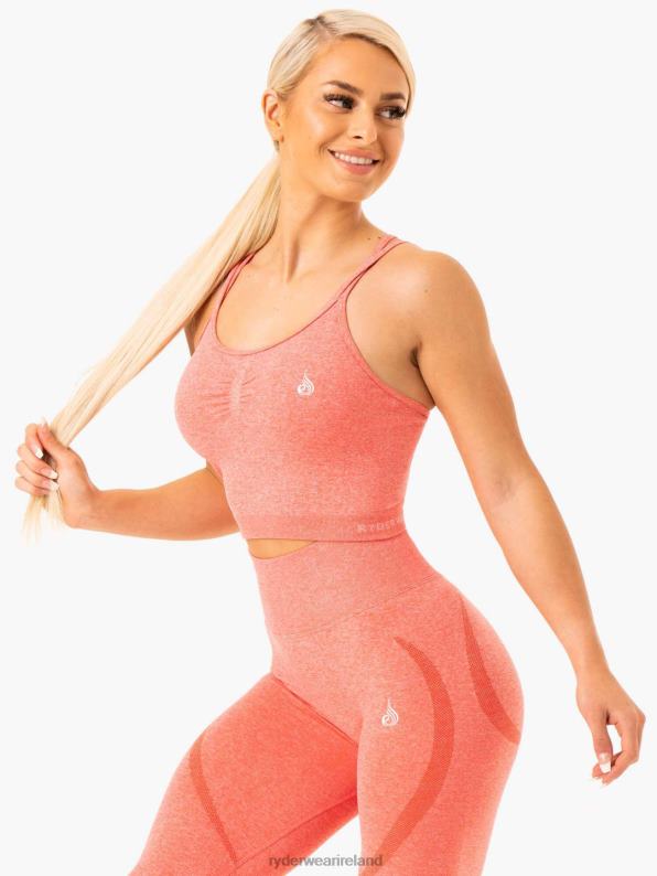 Ryderwear Sculpt Seamless Tank Peach Marl Women Clothing 4Z2T976
