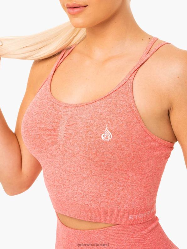 Ryderwear Sculpt Seamless Tank Peach Marl Women Clothing 4Z2T976