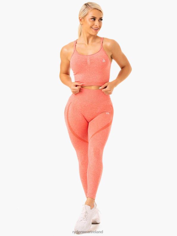 Ryderwear Sculpt Seamless Tank Peach Marl Women Clothing 4Z2T976
