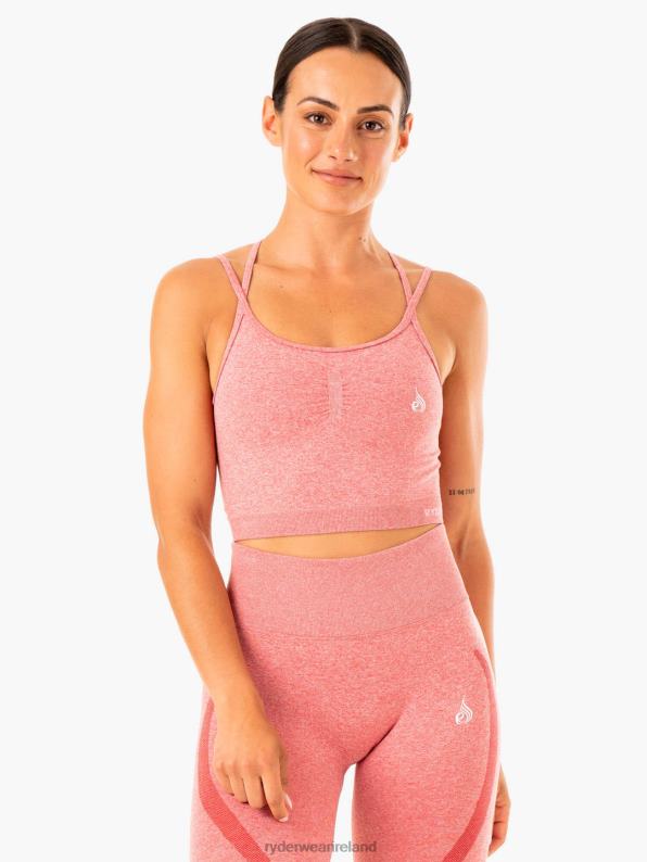 Ryderwear Sculpt Seamless Tank Pink Marl Women Clothing 4Z2T918