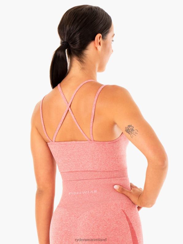 Ryderwear Sculpt Seamless Tank Pink Marl Women Clothing 4Z2T918