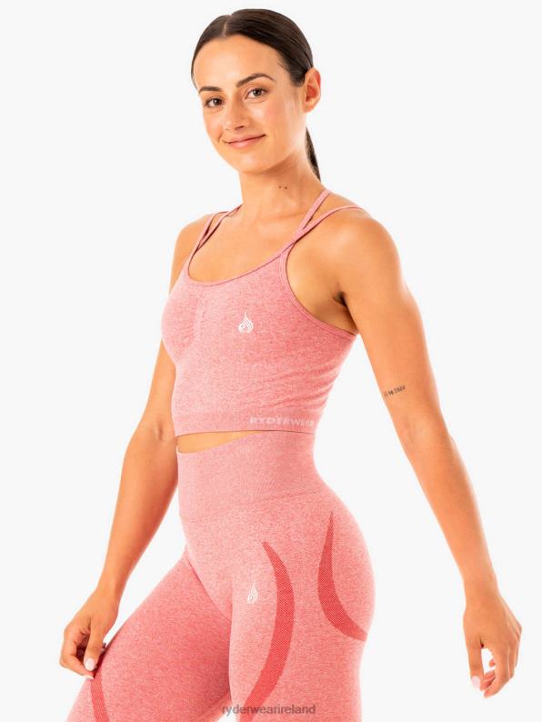Ryderwear Sculpt Seamless Tank Pink Marl Women Clothing 4Z2T918