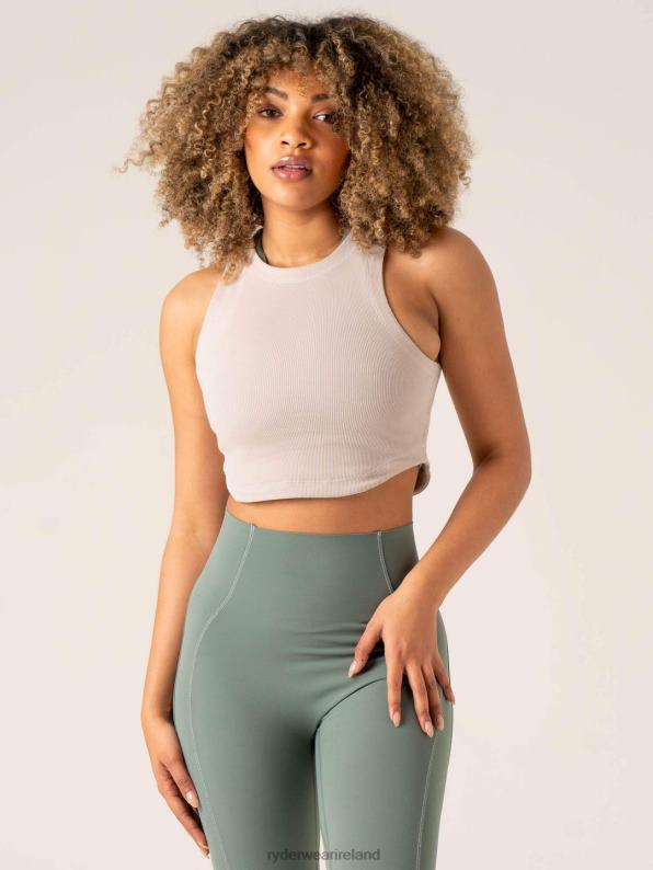 Ryderwear Stride Rib Tank Chalk Women Clothing 4Z2T766