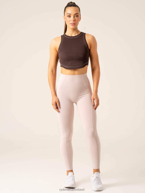 Ryderwear Stride Rib Tank Chocolate Women Clothing 4Z2T767
