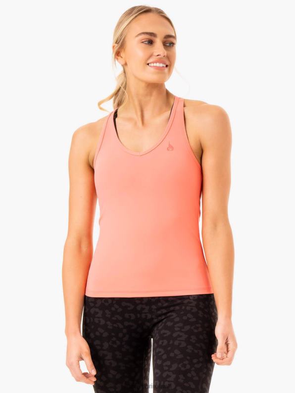 Ryderwear Ultra Compression Tank Coral Women Clothing 4Z2T945