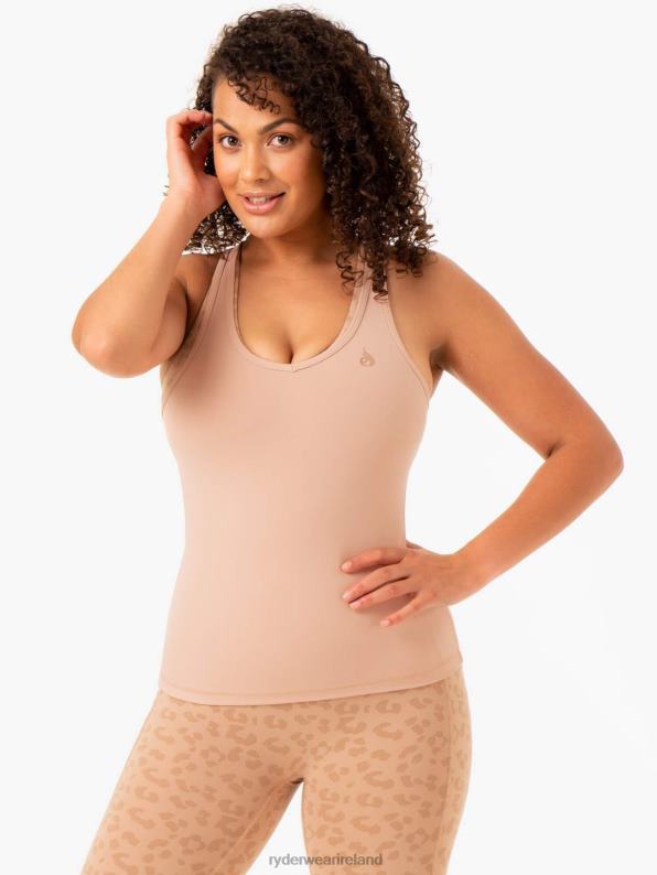 Ryderwear Ultra Compression Tank Tan Women Clothing 4Z2T946