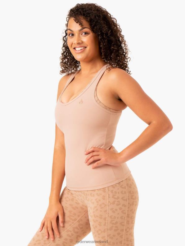 Ryderwear Ultra Compression Tank Tan Women Clothing 4Z2T946