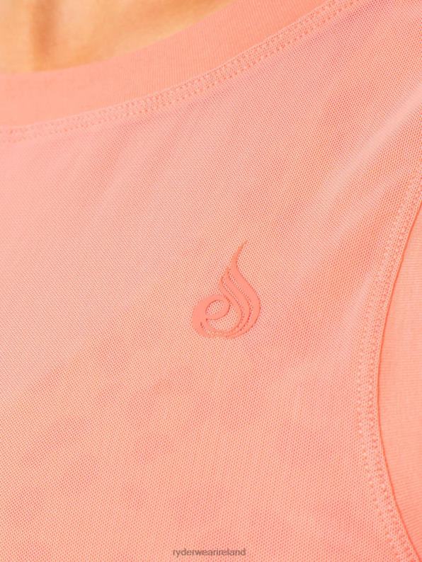 Ryderwear Ultra Mesh Tank Coral Women Clothing 4Z2T943