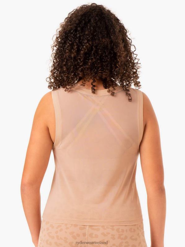 Ryderwear Ultra Mesh Tank Tan Women Clothing 4Z2T944