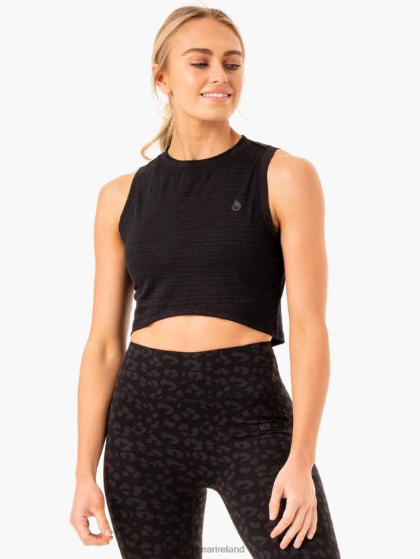 Ryderwear Ultra Scoop Tank Black Women Clothing 4Z2T939