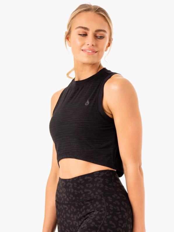 Ryderwear Ultra Scoop Tank Black Women Clothing 4Z2T939