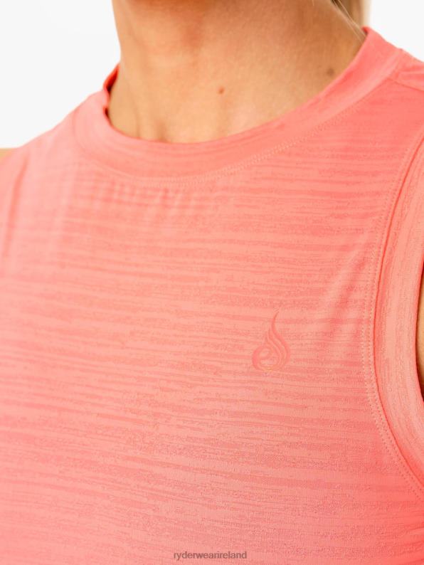 Ryderwear Ultra Scoop Tank Coral Women Clothing 4Z2T937