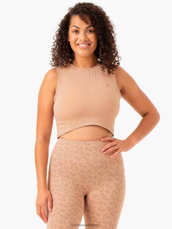 Ryderwear Ultra Scoop Tank Tan Women Clothing 4Z2T938