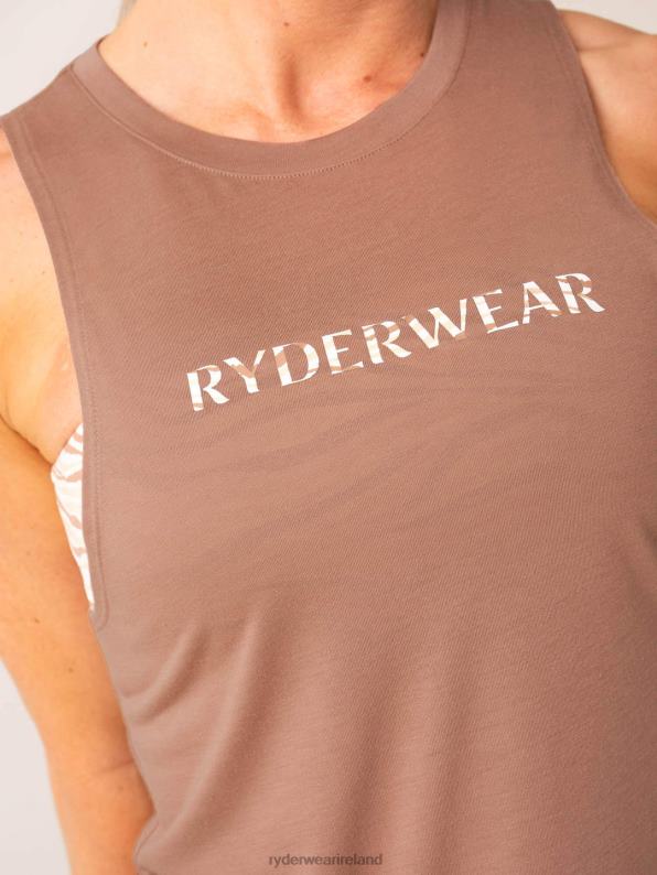 Ryderwear Unstoppable Tank Mocha Women Clothing 4Z2T794
