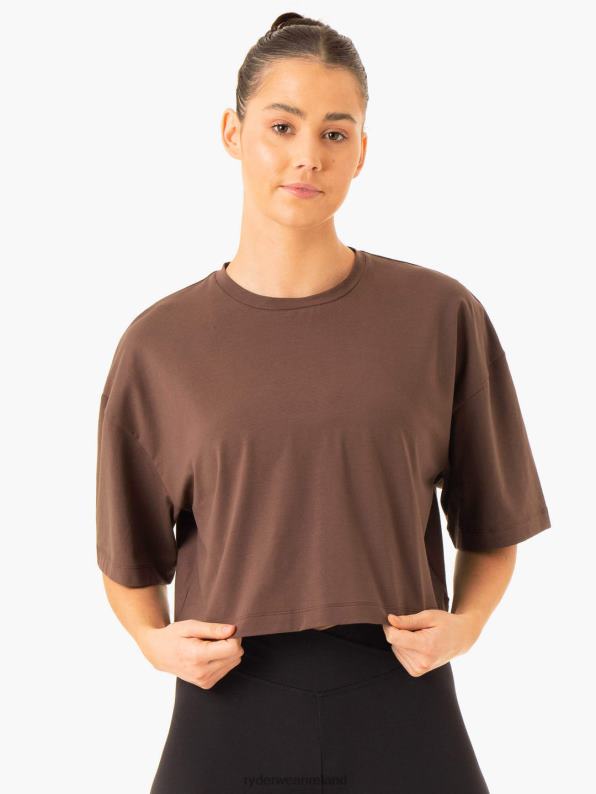 Ryderwear Balance Oversized Tee Chocolate Women Clothing 4Z2T866