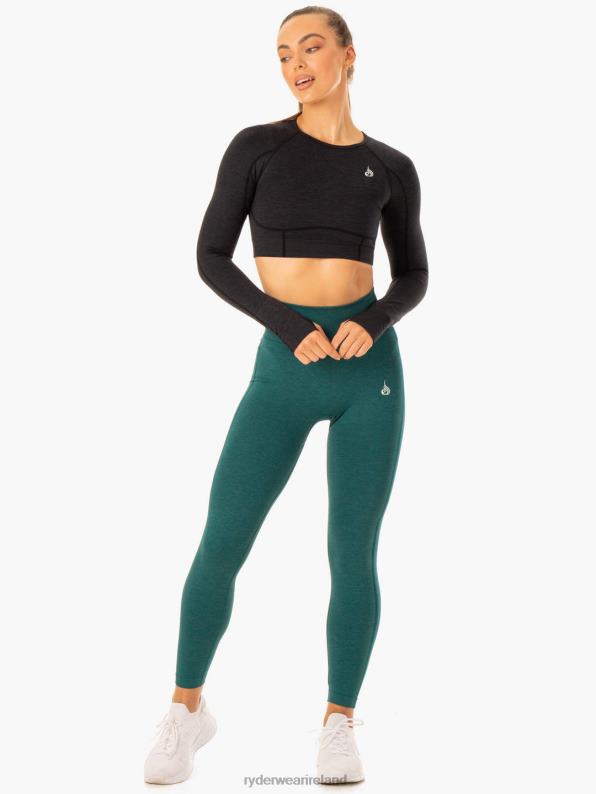 Ryderwear Enhance Seamless Long Sleeve Top Black Women Clothing 4Z2T906
