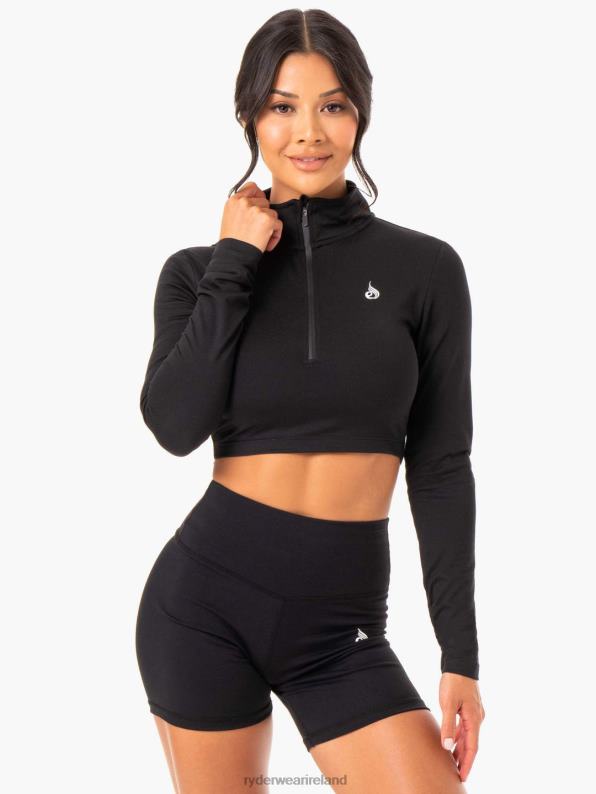 Ryderwear Force Long Sleeve Training Top Black Women Clothing 4Z2T1016