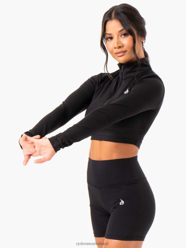 Ryderwear Force Long Sleeve Training Top Black Women Clothing 4Z2T1016