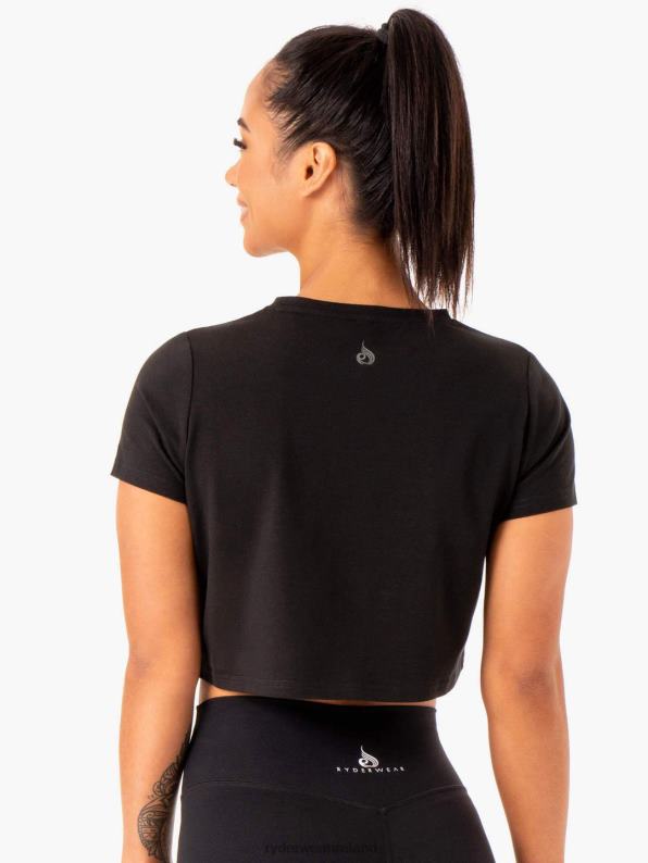 Ryderwear Hybrid Mesh Tee Black Women Clothing 4Z2T977