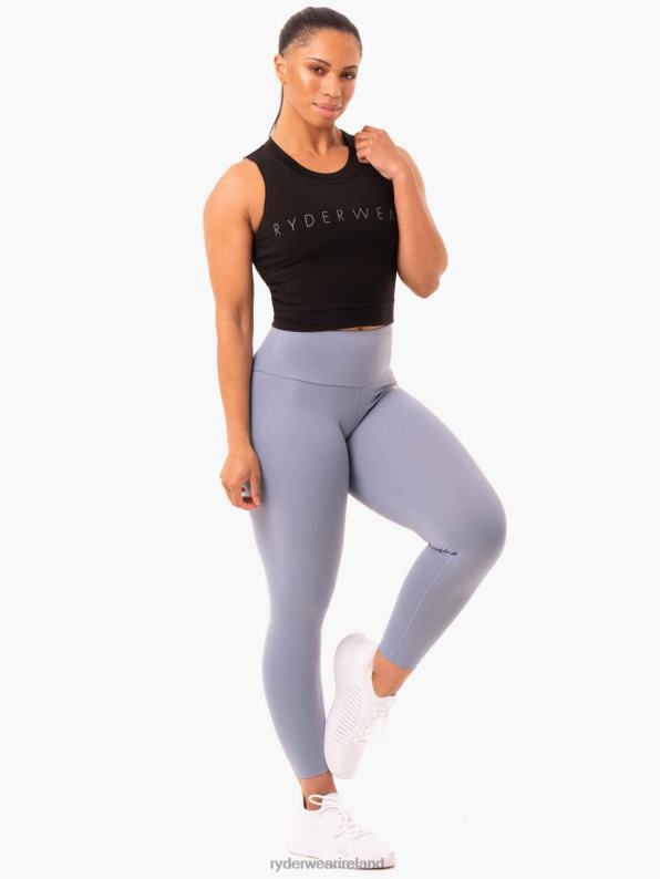 Ryderwear Motion Crop Top Black Women Clothing 4Z2T1035
