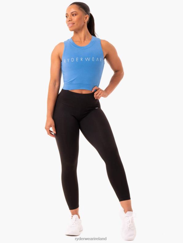 Ryderwear Motion Crop Top Blue Women Clothing 4Z2T957