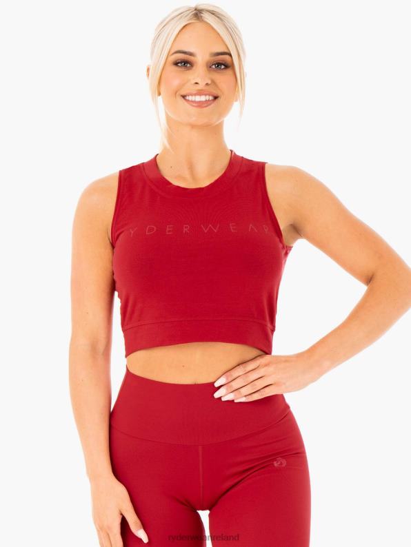 Ryderwear Motion Crop Top Red Women Clothing 4Z2T1036