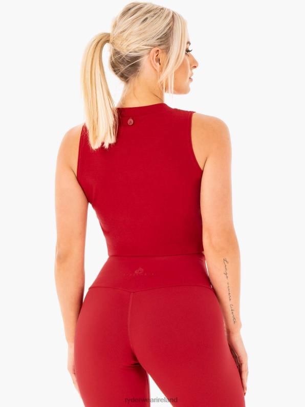 Ryderwear Motion Crop Top Red Women Clothing 4Z2T1036