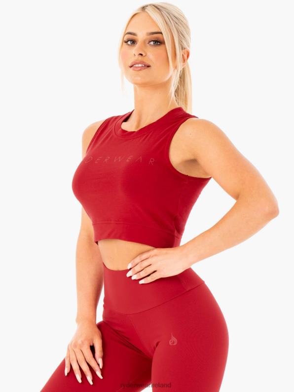Ryderwear Motion Crop Top Red Women Clothing 4Z2T1036