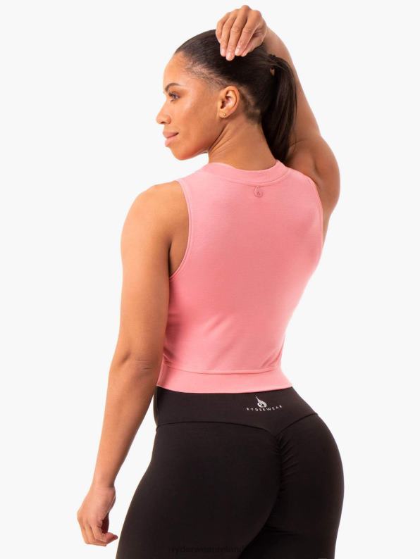 Ryderwear Motion Crop Top Rose Pink Women Clothing 4Z2T958