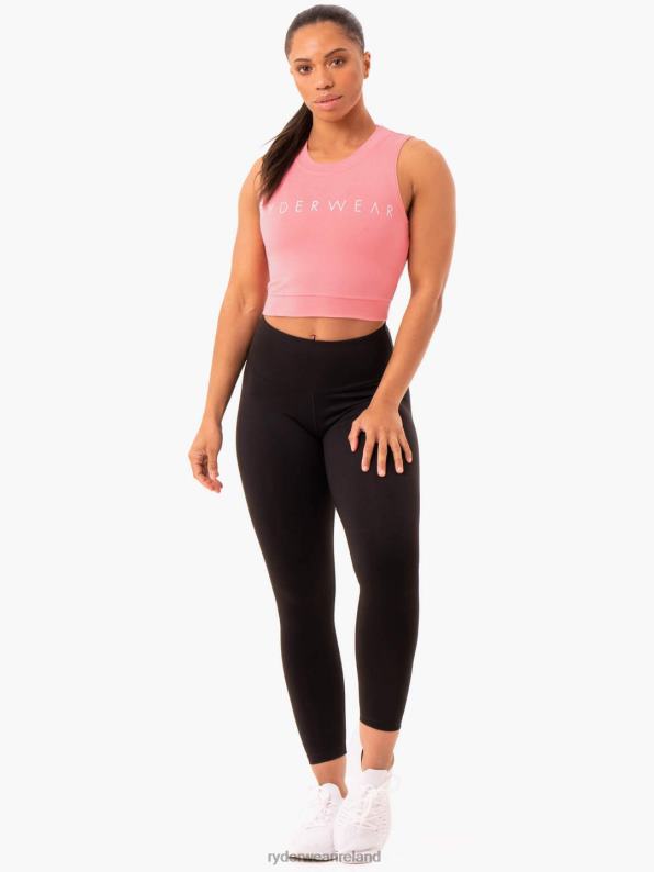 Ryderwear Motion Crop Top Rose Pink Women Clothing 4Z2T958