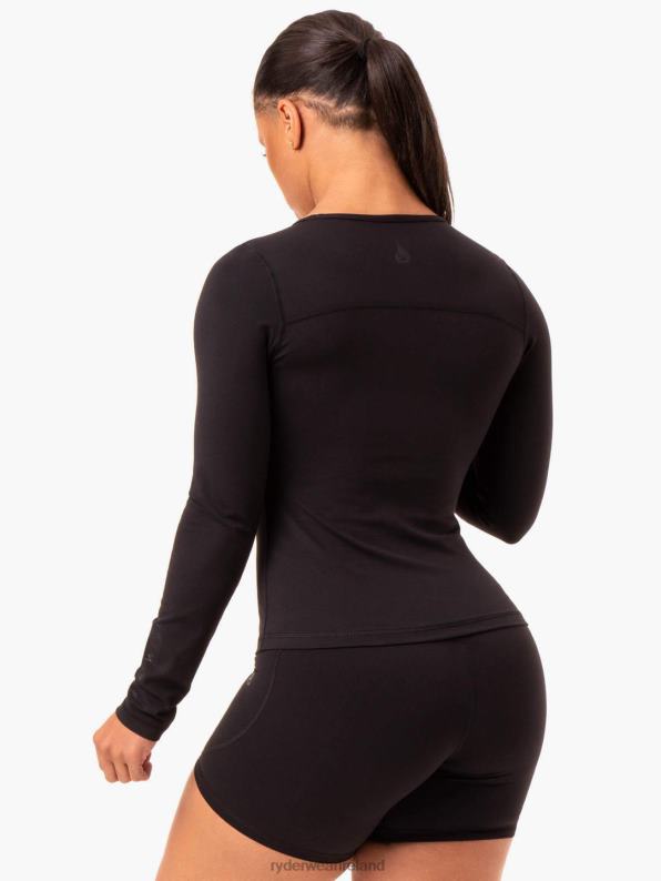 Ryderwear Nkd Align Long Sleeve Training Top Black Women Clothing 4Z2T953