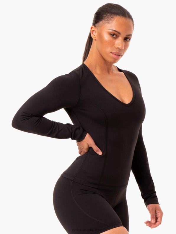 Ryderwear Nkd Align Long Sleeve Training Top Black Women Clothing 4Z2T953