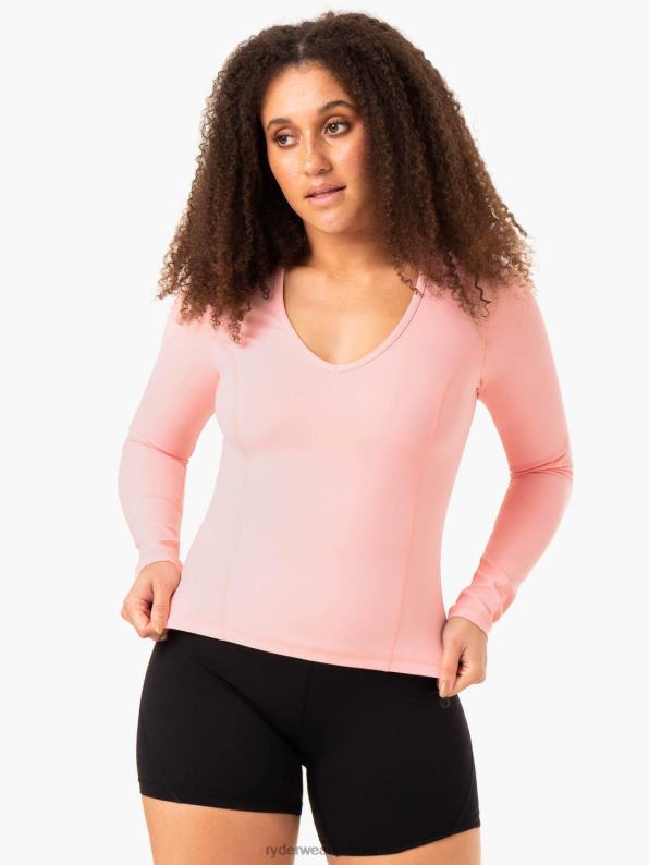 Ryderwear Nkd Align Long Sleeve Training Top Pink Women Clothing 4Z2T949