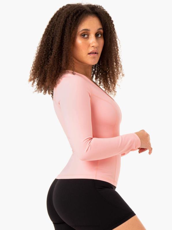 Ryderwear Nkd Align Long Sleeve Training Top Pink Women Clothing 4Z2T949