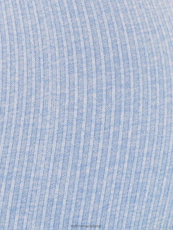 Ryderwear Rib Seamless Long Sleeve Top Blue Marl Women Clothing 4Z2T1027