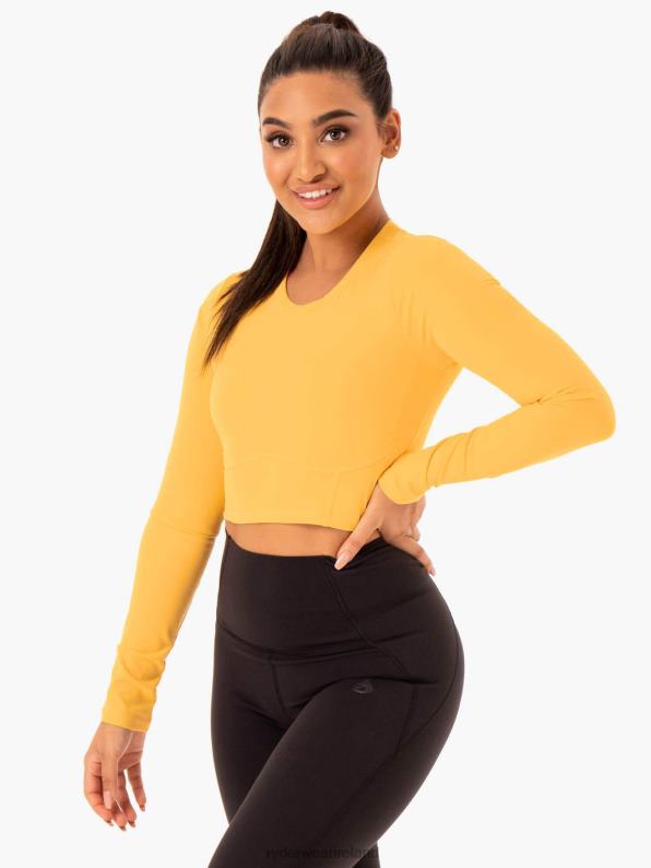 Ryderwear Sola Long Sleeve Top Mango Women Clothing 4Z2T1008