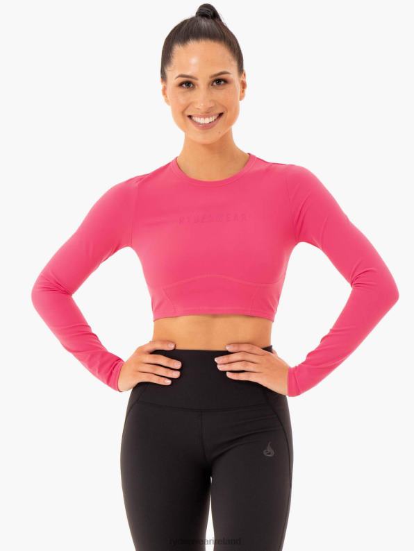 Ryderwear Sola Long Sleeve Top Pink Women Clothing 4Z2T1010