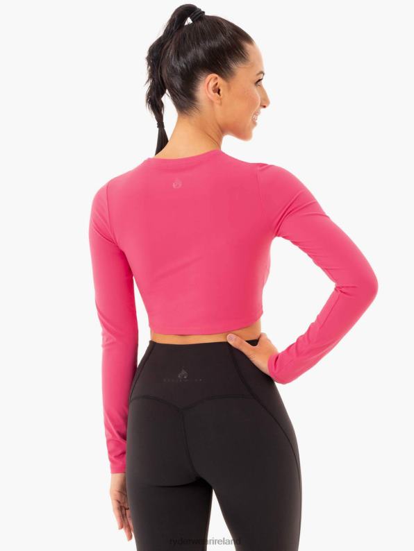 Ryderwear Sola Long Sleeve Top Pink Women Clothing 4Z2T1010