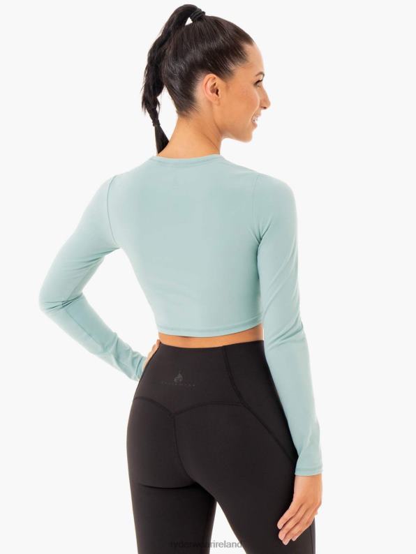 Ryderwear Sola Long Sleeve Top Seafoam Blue Women Clothing 4Z2T1009