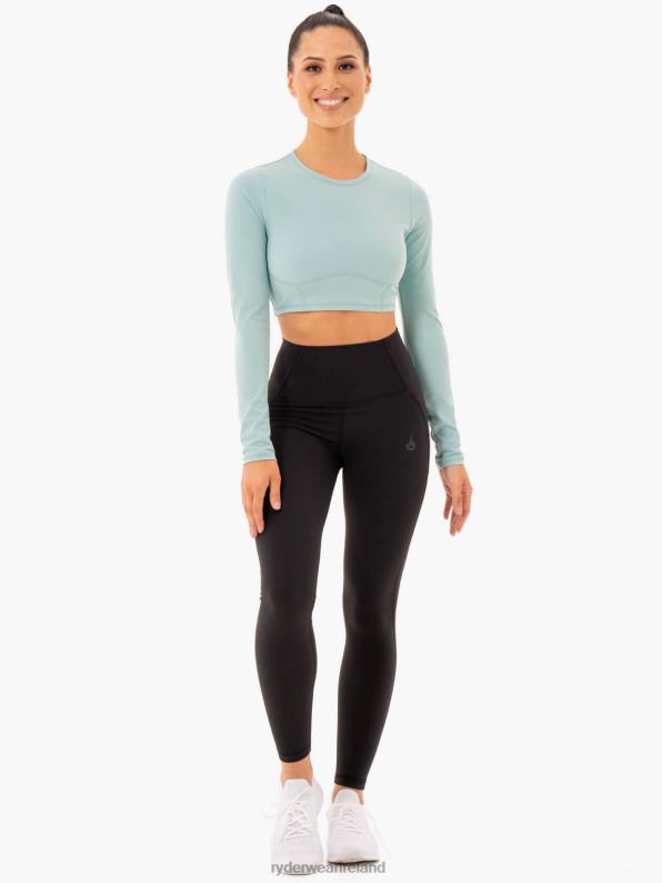 Ryderwear Sola Long Sleeve Top Seafoam Blue Women Clothing 4Z2T1009