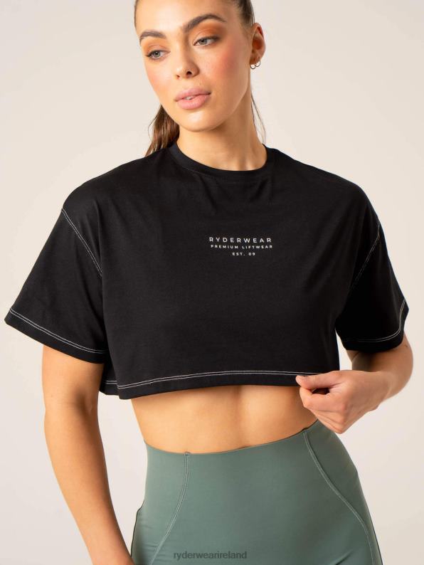 Ryderwear Stride Oversized Tee Black Women Clothing 4Z2T764