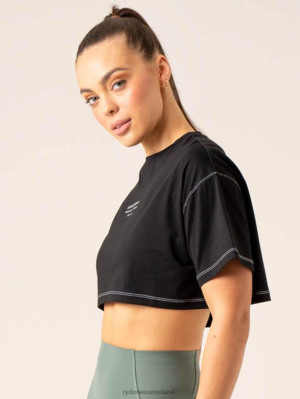 Ryderwear Stride Oversized Tee Black Women Clothing 4Z2T764