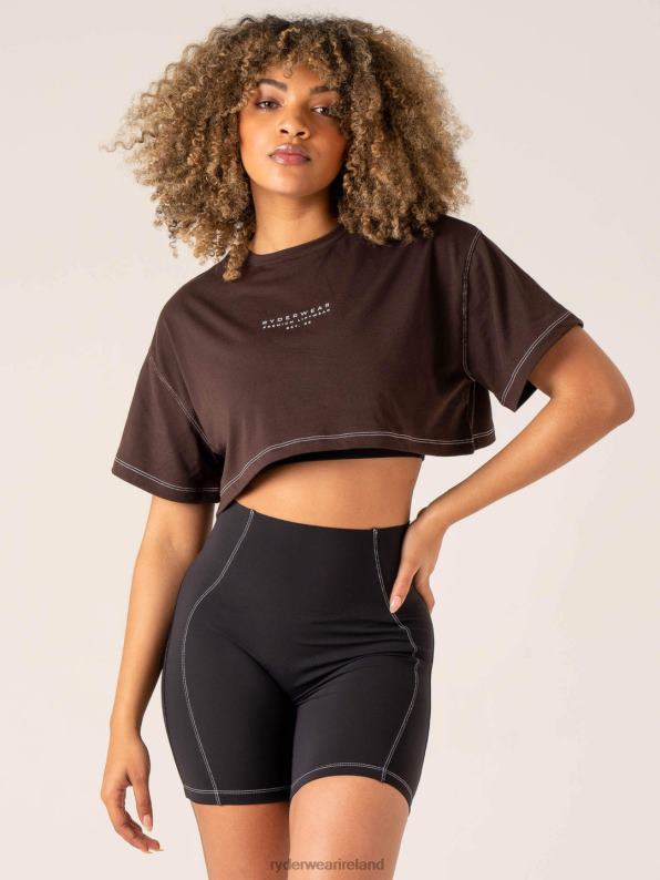 Ryderwear Stride Oversized Tee Chocolate Women Clothing 4Z2T763