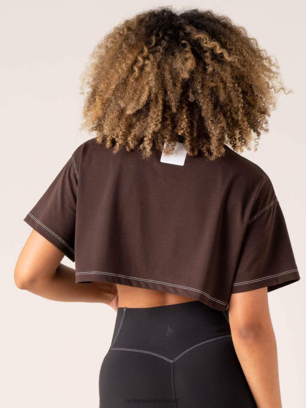 Ryderwear Stride Oversized Tee Chocolate Women Clothing 4Z2T763