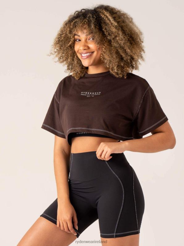 Ryderwear Stride Oversized Tee Chocolate Women Clothing 4Z2T763