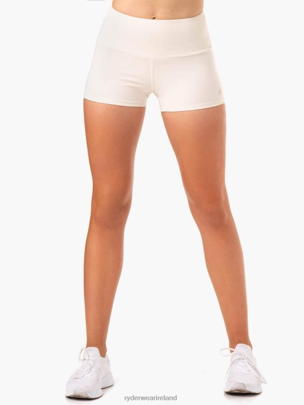 Ryderwear Adapt High Waisted Scrunch Shorts Ivory Women Clothing 4Z2T658