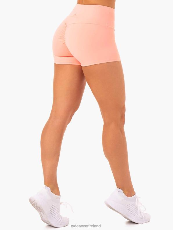 Ryderwear Adapt High Waisted Scrunch Shorts Peach Women Clothing 4Z2T656