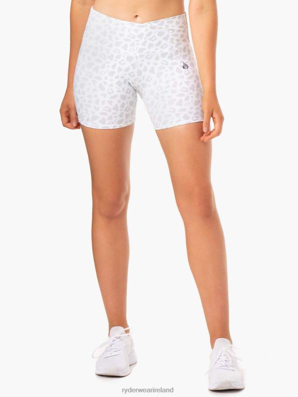 Ryderwear Amazon High Waisted Shorts Snow Leopard Women Clothing 4Z2T661